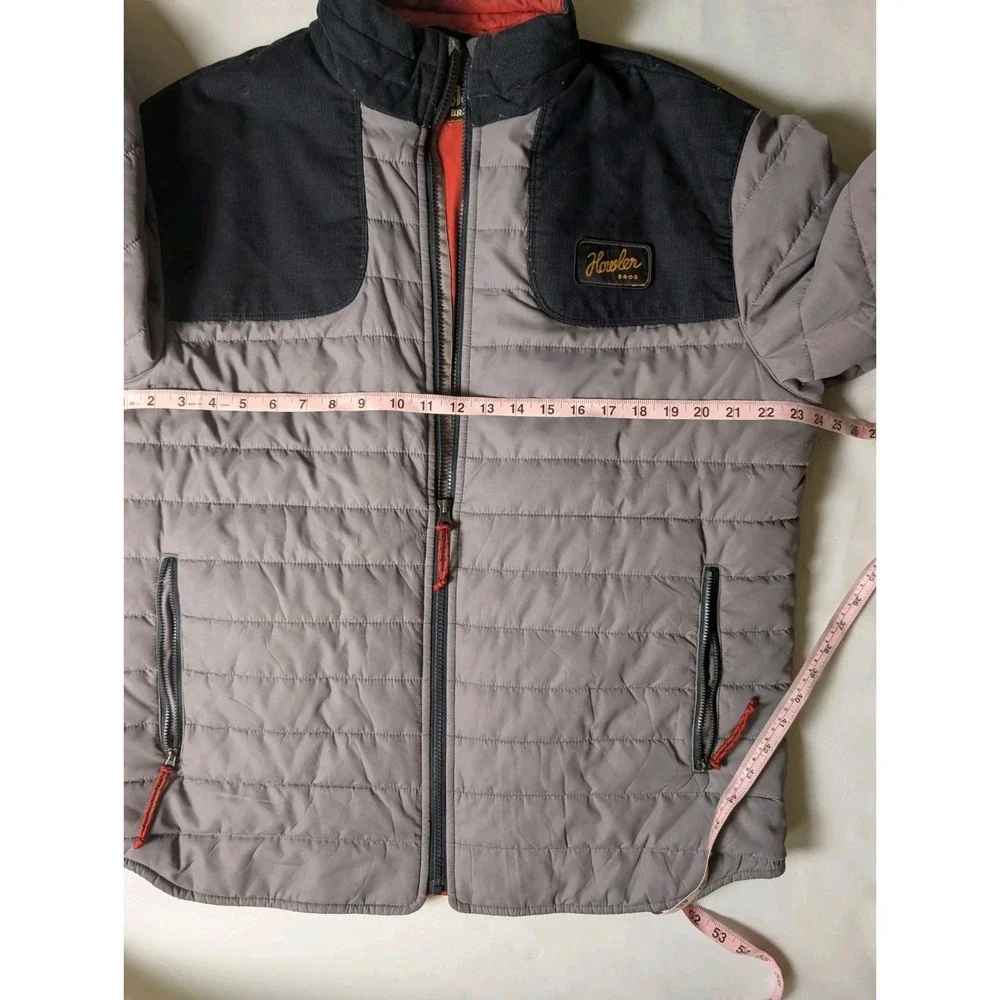 HOWLER BROTHERS MERLIN Puffer Company Embrod Jacket XL Grey Primaloft Insulated